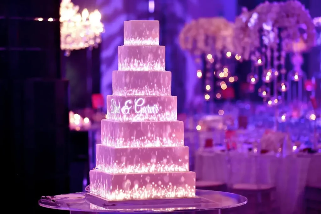 Animated cake projection mapping γαμήλια τούρτα με χολογραφικά εφέ - Imperial Events