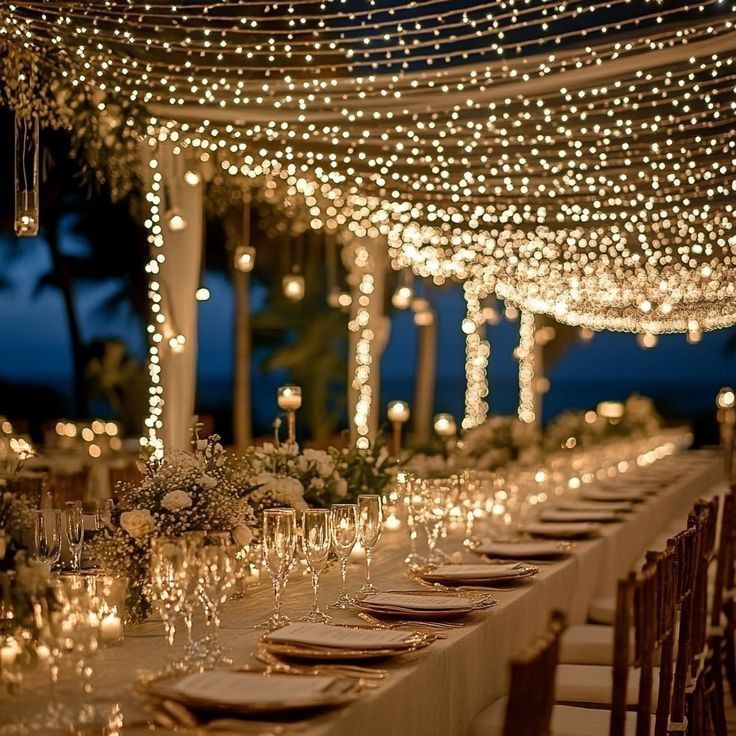 Στολισμός με Fairy Lights και String Lights για γάμο - Imperial Events